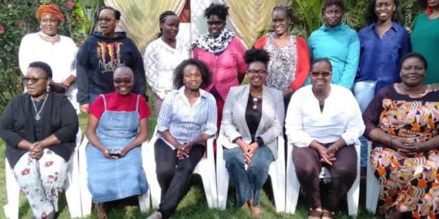 Female journalists who attended the KICTANet training