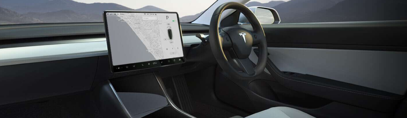 Tesla model 3 dashboard