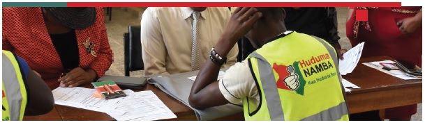 Registration for Huduma Namba exercise in Kenya.