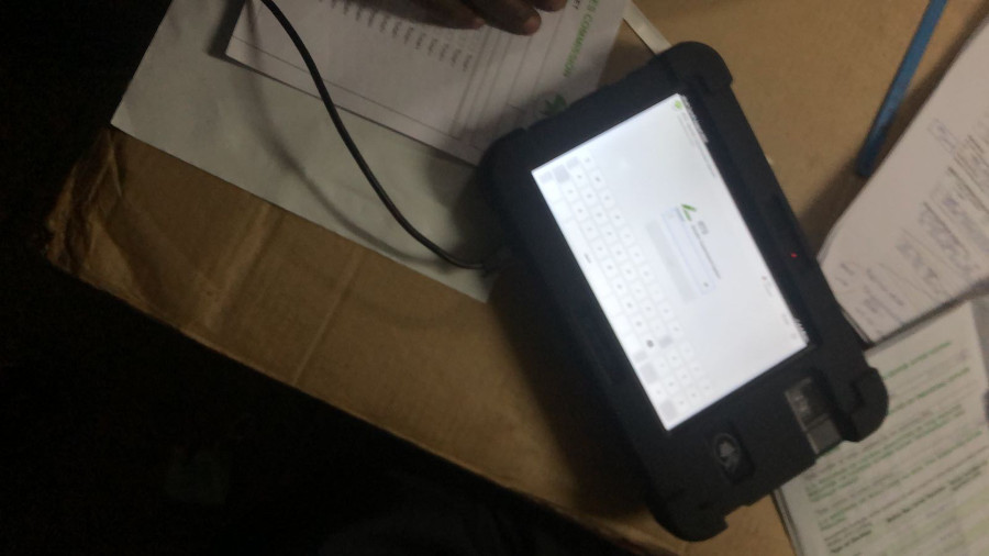 KIEMS Kit used in the voter identification process