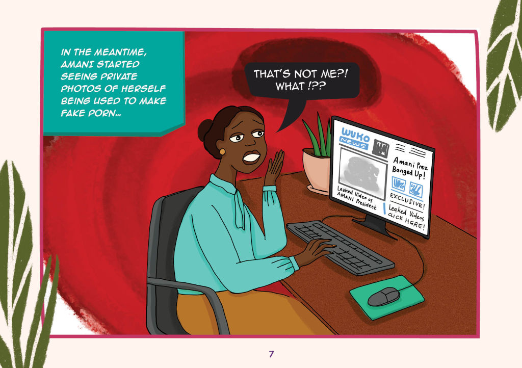 Slide8 Comic Women and safe keeping safe online