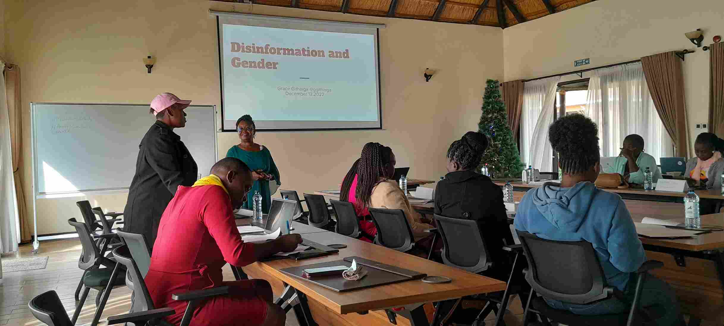 Ms Grace Githaiga training of Bungoma county female journalists on Media Women in technology