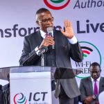 ICT CS Eliud Owalo during the launch of Free Wi-fi in Nairobi