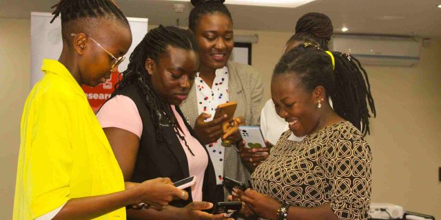 Participants during an access to the internet and its impact on women’s engagement in public participation mechanisms organised by KICTANet and ICNL