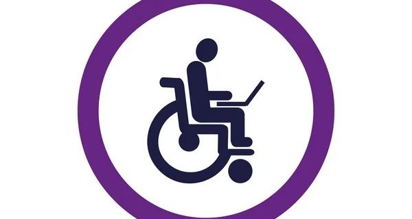 Website accessibility wheelchair icon