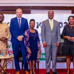 ( From L-R) ‘Gbenga Sesan, Paradigm Initiative, Mr. Bernd Lakemeie, GIZ Kenya, Ms Grace Githaiga, KICTANet, Dr Vincent Ngundi, CA, Mercy Ndegwa, META during the High (C-Level) Panel – The Internet We Want – Empowering All Kenyan People during the Kenya Internet Governance Forum held in Nairobi, Kenya.