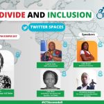 A poster by KICTANet Titled Digital Divides and Inclusion. The Twitter space is happening on 15th June from 8pm to 9pm East African Time.