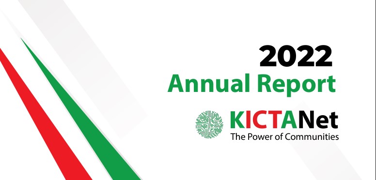 KICTANet 2022 annual report Cover Page