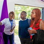 Nic Nyakundi and Florence at an exhibition at the CISS centre in Akala