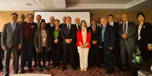 Participants at the Einstein Roundtable High-end Thinker Roundtable in Geneva,
