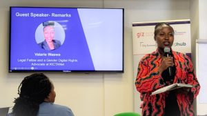 Valarie Waswa of KICTANet discusses the challenges facing women in Kenya's gig economy and advocates for localized solutions and policies that promote fair, inclusive, and equitable digital labor markets